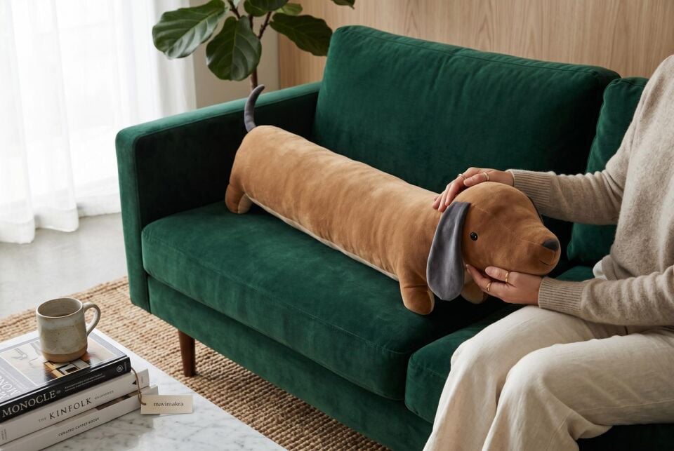 Uzun Peluş Köpek Uyku Arkadaşı 90 cm